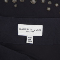 Karen Millen jupe de soie marron