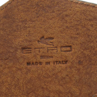 Etro Hanger Leer in Bruin