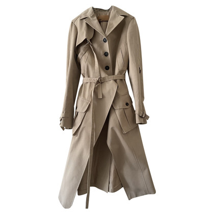 John Galliano Jacke/Mantel aus Baumwolle in Beige