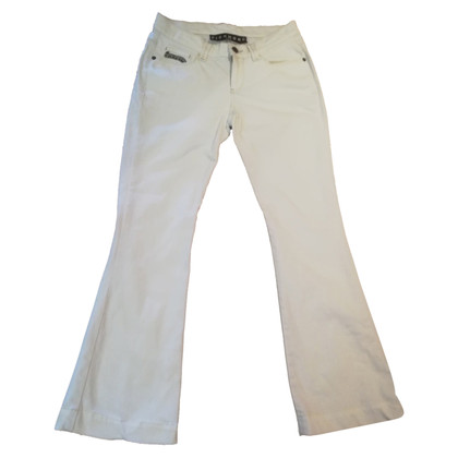 Richmond Paio di Pantaloni in Cotone in Bianco