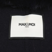 Max & Moi Jacke/Mantel aus Wolle in Blau