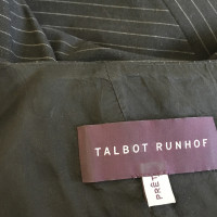 Talbot Runhof Robe fourreau à fines rayures