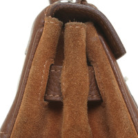 Hermès Kelly Bag 32 Suede in Brown