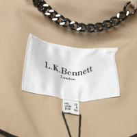 L.K. Bennett Jacket/Coat Cotton in Beige