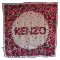 Kenzo Silk logo scarf
