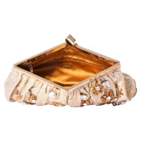 Dolce & Gabbana Brocade clutch with gemstones