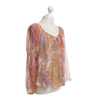Haute Hippie Silk blouse with paisley pattern