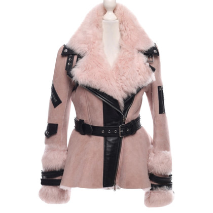 Alexander McQueen Jacke/Mantel aus Pelz in Rosa / Pink