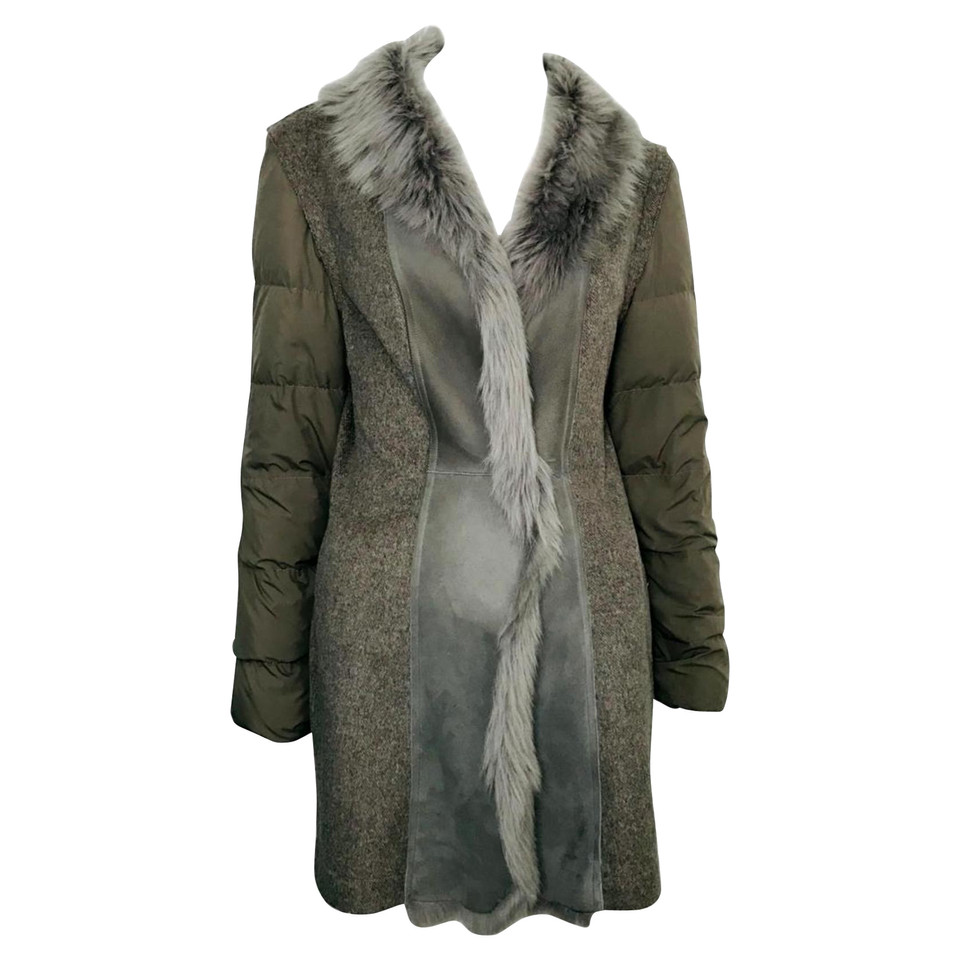 Fabiana Filippi Jacke/Mantel aus Wolle in Grau