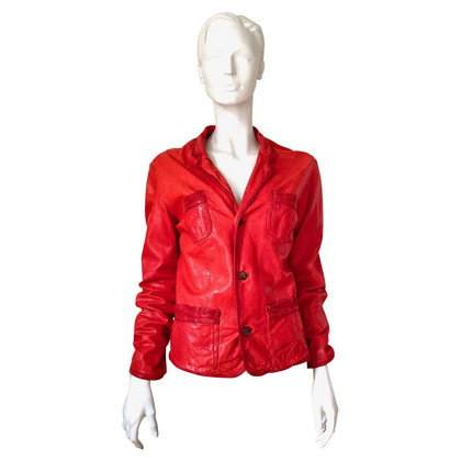 Giorgio Brato Jacket/Coat Leather in Red
