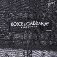 Dolce & Gabbana Denim skirt in grey blue