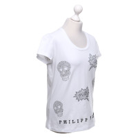 Philipp Plein T-shirt con teschi