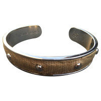 Tod's Bangle with reptile leather trim