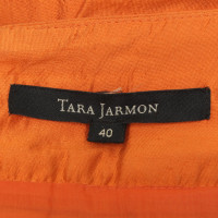 Tara Jarmon Zijden rok in oranje