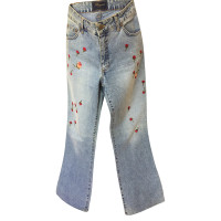 Blumarine Jeans with tulle roses