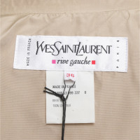 Yves Saint Laurent giacca di seta beige
