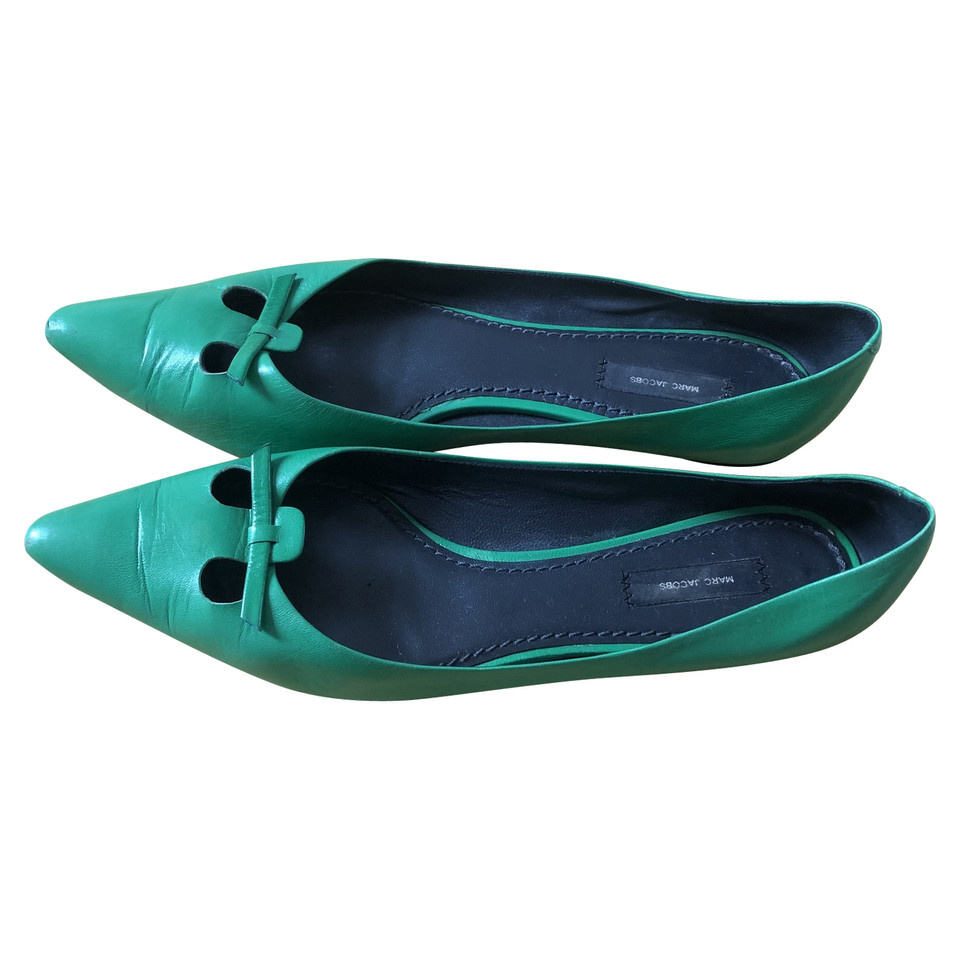 Marc Jacobs Slippers/Ballerinas Leather in Green