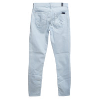 7 For All Mankind Jeans "The Skinny" in Hellblau