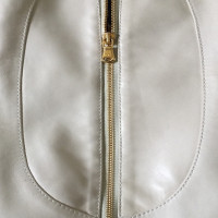Dolce & Gabbana Ivory colored leather jacket