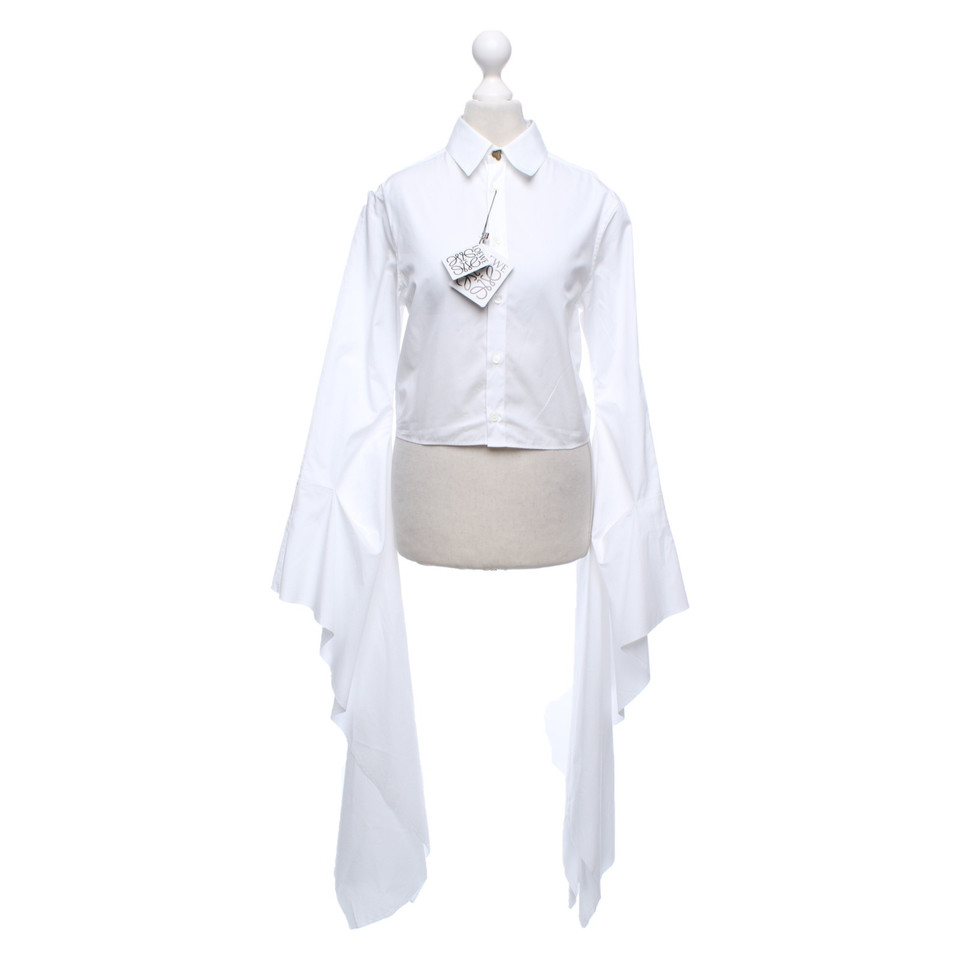 Loewe Top en Coton en Blanc