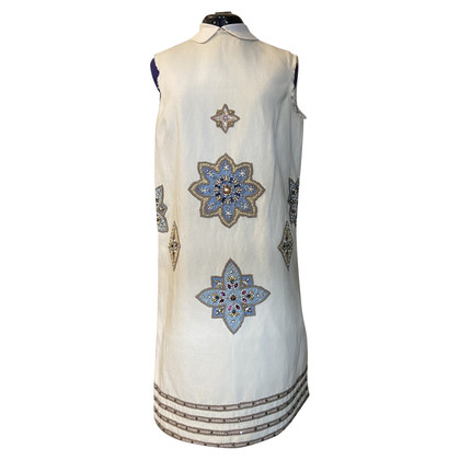 Tory Burch Kleid aus Baumwolle in Beige