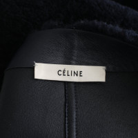 Céline Veste/Manteau en Fourrure en Bleu