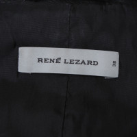 René Lezard Leatherblazer in black