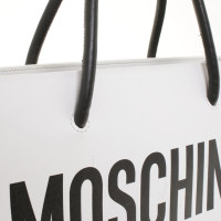 Moschino Handtasche in Schwarz/Weiß