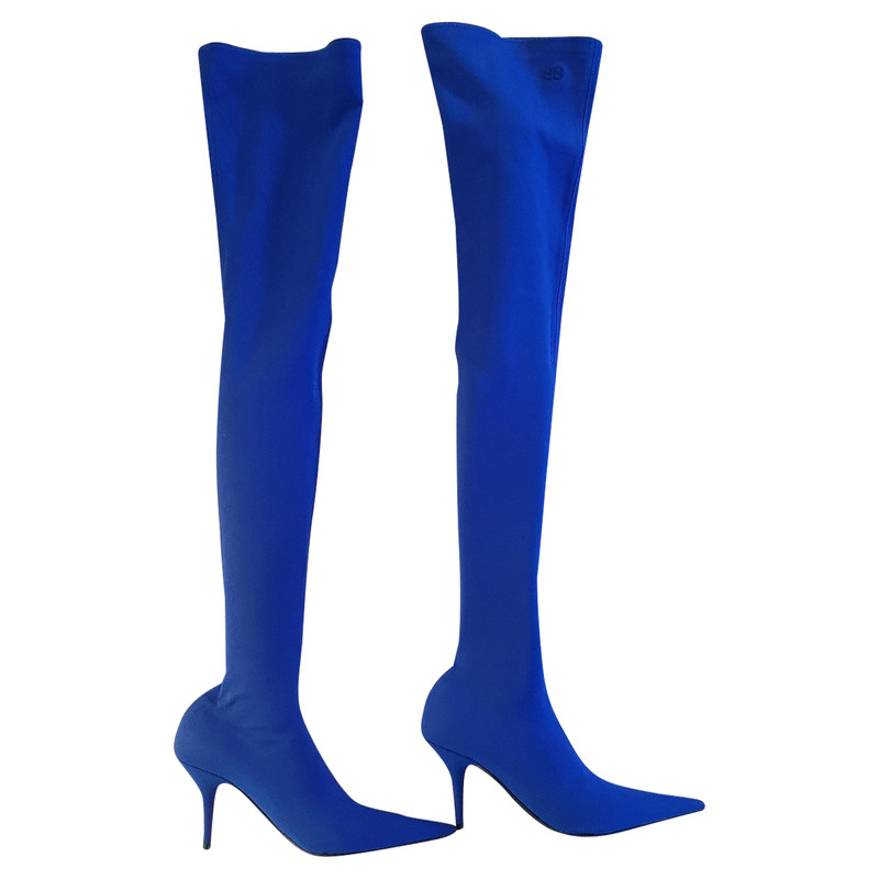 blue balenciaga boots