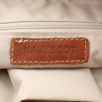 Navyboot Handtasche aus geflochtenem Leder
