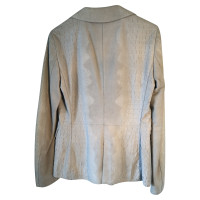 Emporio Armani Jacke/Mantel aus Leder in Grau