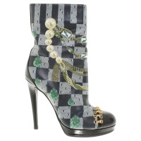 Moschino Stiefel mit Motivmuster