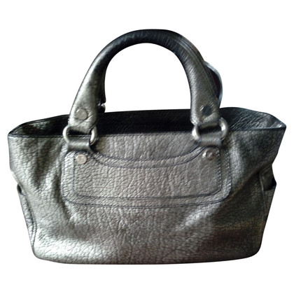 Céline Handbag Leather in Silvery