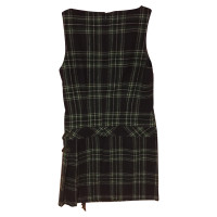 Max & Co Plaid dress with leather detail