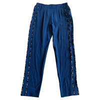 Fendi Paio di Pantaloni in Seta in Blu