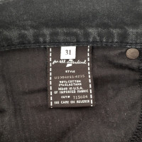 7 For All Mankind Gamba jeans nero Straight