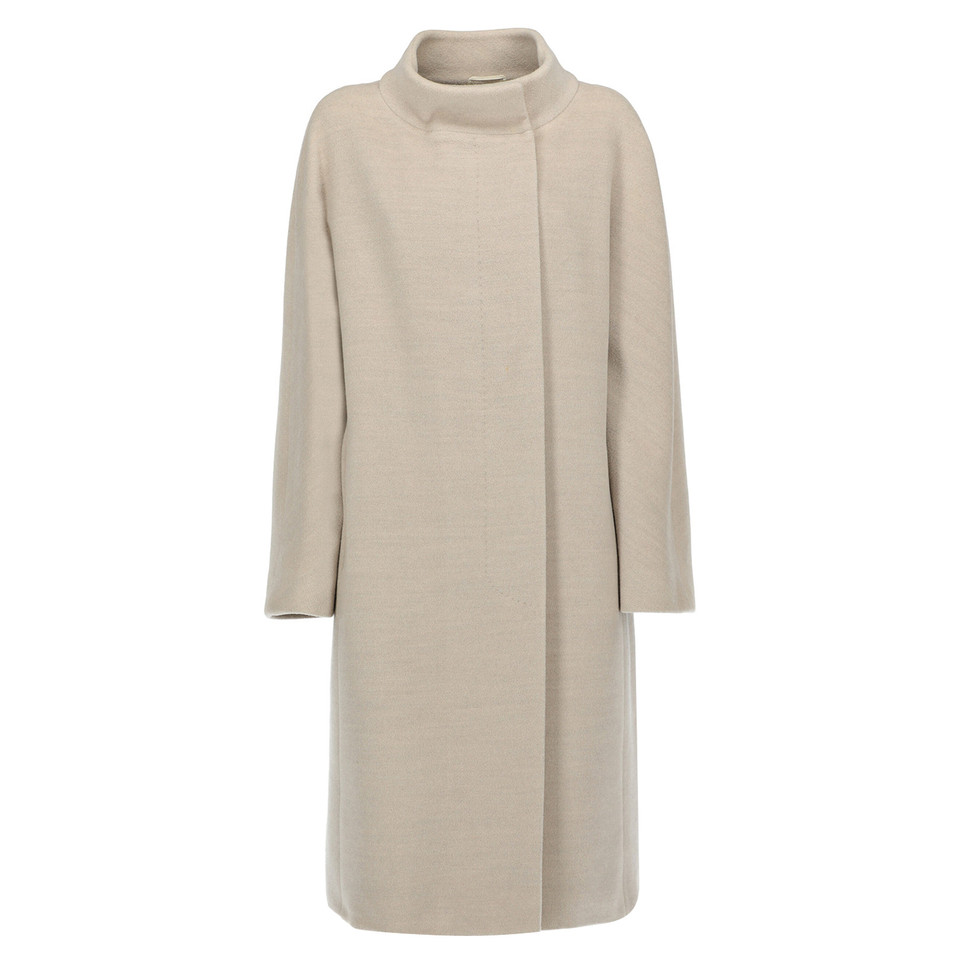 Max Mara Jacket/Coat Wool in Beige