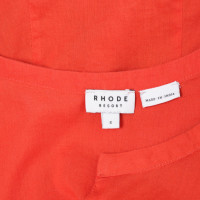 Rhode Resort Vestito in Cotone in Rosso