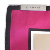Burberry Foulard en soie motif à carreaux nova