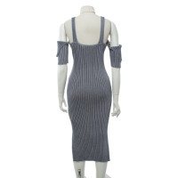 Victoria Beckham Knitted dress in blue / white