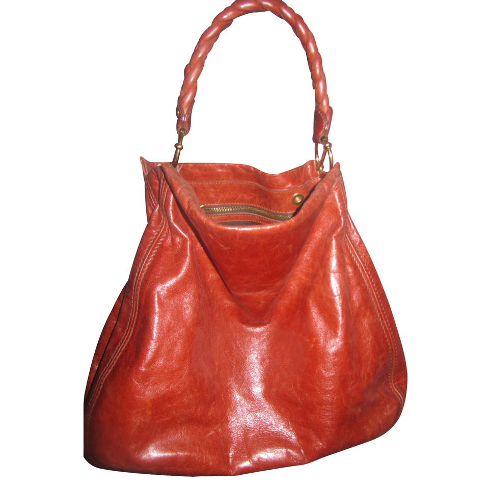 Miu Miu Shopper en rouge-brun