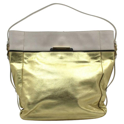 Borbonese Shopper Leather in Gold