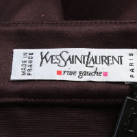 Yves Saint Laurent Rock aus Baumwolle in Braun