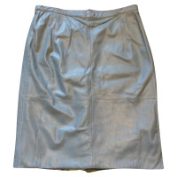 Mabrun Light blue leather skirt