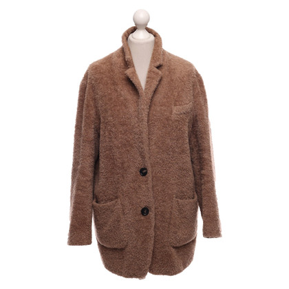 René Lezard Jacket/Coat Wool in Brown