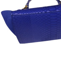 Céline Trapeze Medium Leather in Blue