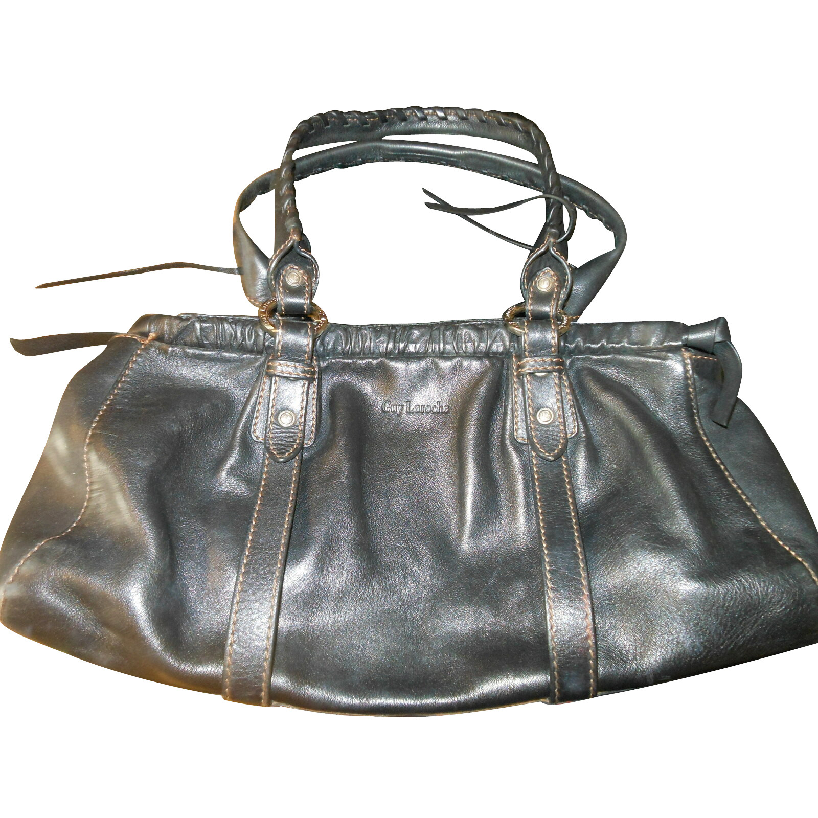 Guy Laroche Handbag Leather in Black - Second Hand Guy Laroche Handbag  Leather in Black buy used for 55€ (4885353)