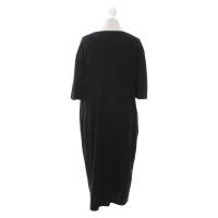 Jil Sander Kleid aus Baumwolle in Schwarz