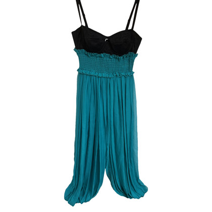 Dolce & Gabbana Jumpsuit Silk in Turquoise