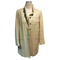 Fendi Leather short coat with silk lining
